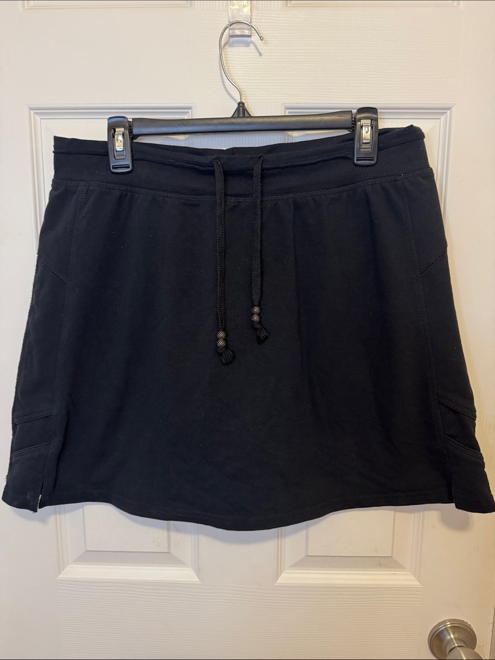 GreenTea Black Athletic Skort with Drawstring
